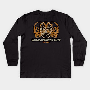 Metal Head Motors - Shaken Skull Kids Long Sleeve T-Shirt